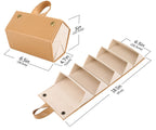 5 Slot Foldable Eyeglasses Storage Organizer Case