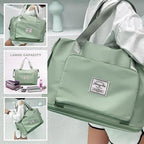 Green Foldable Travel Duffel Bag | Lightweight Waterproof Tote