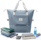Blue Foldable Travel Duffel Bag | Lightweight Waterproof Tote
