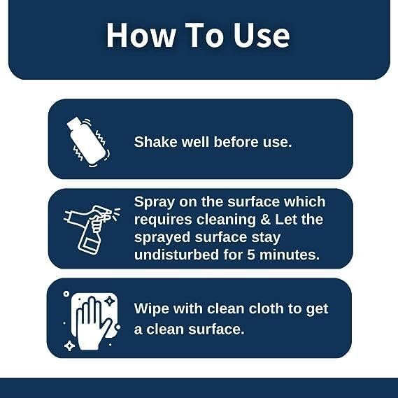 2 in 1 Stain & Rust Remover Spray Powerful Clean