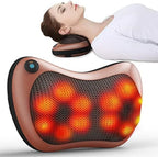 Electric Neck & Back Massager Pillow with Heat – Deep Tissue Relief