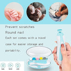 Baby Electric Nail Trimmer | Safe Manicure Kit with 6 Heads