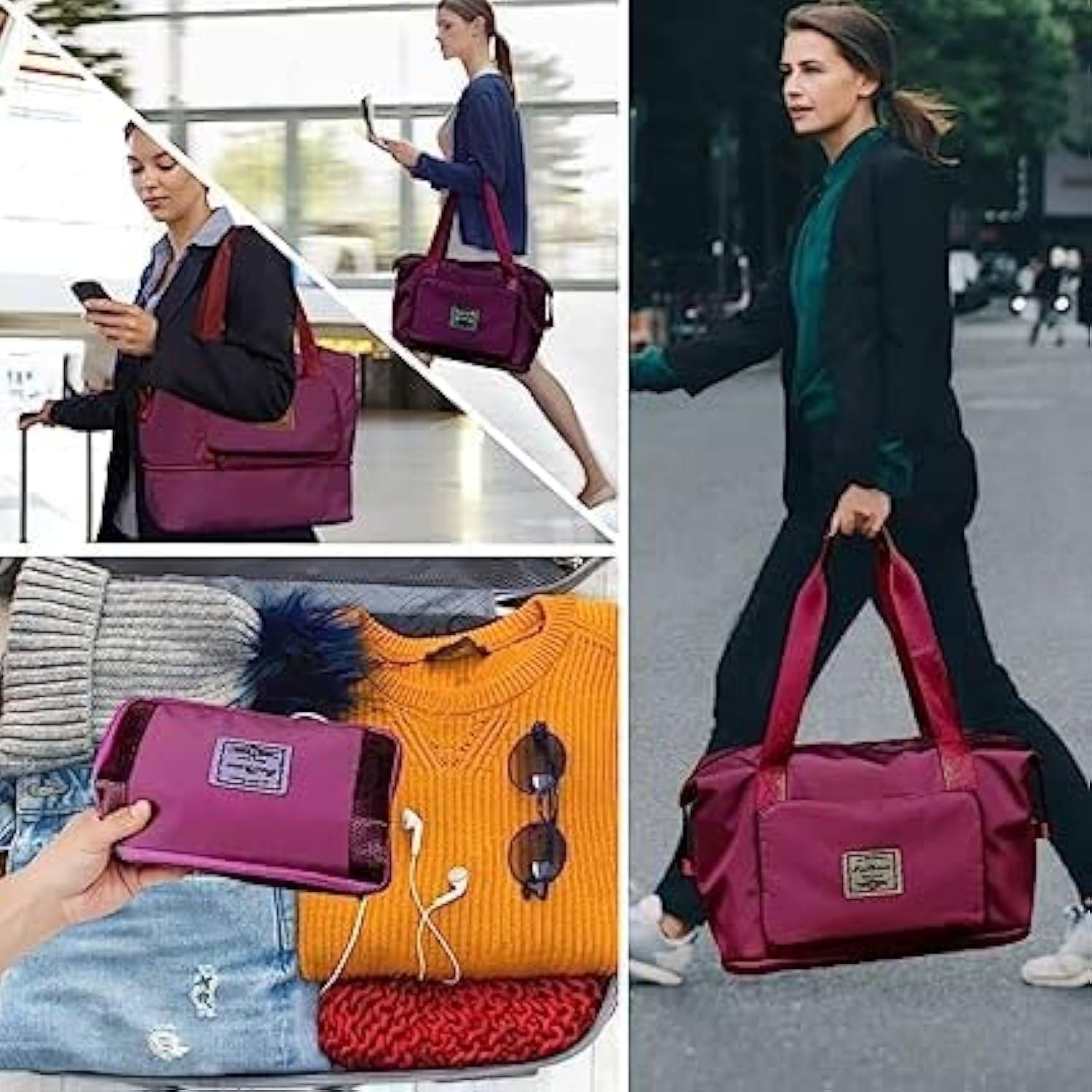Foldable Wine Travel Duffel Bag | Lightweight Waterproof Tote