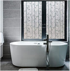 Self-Adhesive Window Privacy Film | Decorative Bamboo White