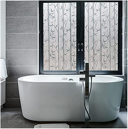 Self-Adhesive Window Privacy Film | Decorative Bamboo White