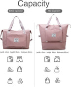 Peach Foldable Travel Duffel Bag | Lightweight Waterproof Tote