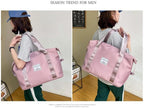 Peach Foldable Travel Duffel Bag | Lightweight Waterproof Tote