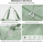 Green Foldable Travel Duffel Bag | Lightweight Waterproof Tote