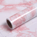 Peel & Stick Marble Wallpaper | Waterproof Pink Vinyl Decor