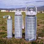 Motivational Water Bottle Set – 3 Sizes, Leakproof & Fun Stickers
