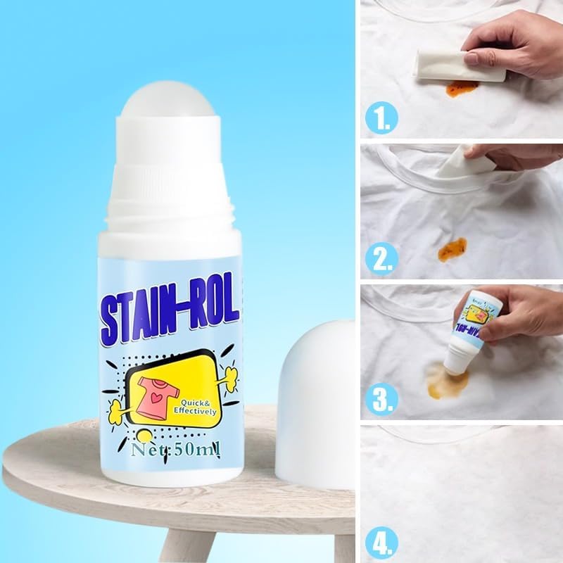White Cotton Stain Remover Roller Ball Cleaner