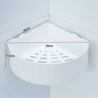 Durable Plastic Corner Shelf | Maximize Bathroom Storage