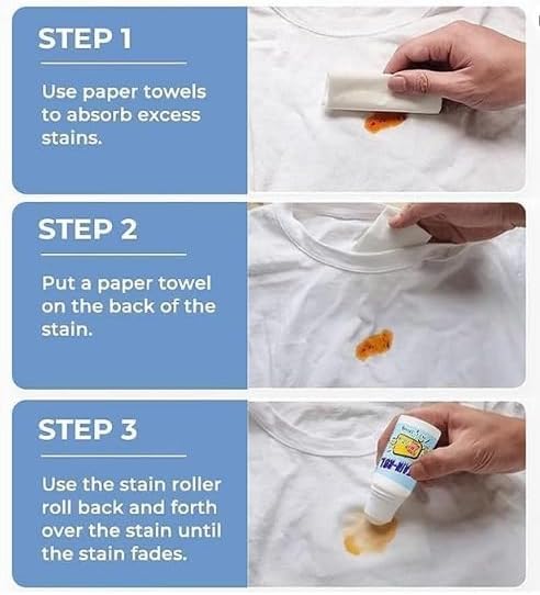 White Cotton Stain Remover Roller Ball Cleaner