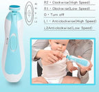 Baby Electric Nail Trimmer | Safe Manicure Kit with 6 Heads