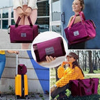 Foldable Wine Travel Duffel Bag | Lightweight Waterproof Tote