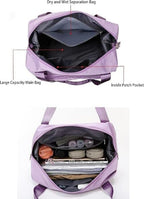 Wine Foldable Travel Duffel Bag | Lightweight Waterproof Tote