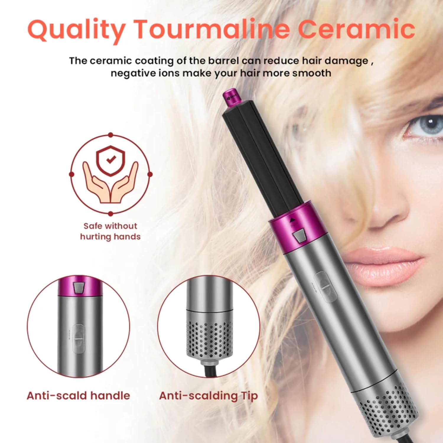 5-in-1 Hair Dryer Styling Tool – Curly, Straight & Dry Comb