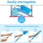 Flexible Fan Cleaning Duster | Multi-Purpose Home & Car Tool