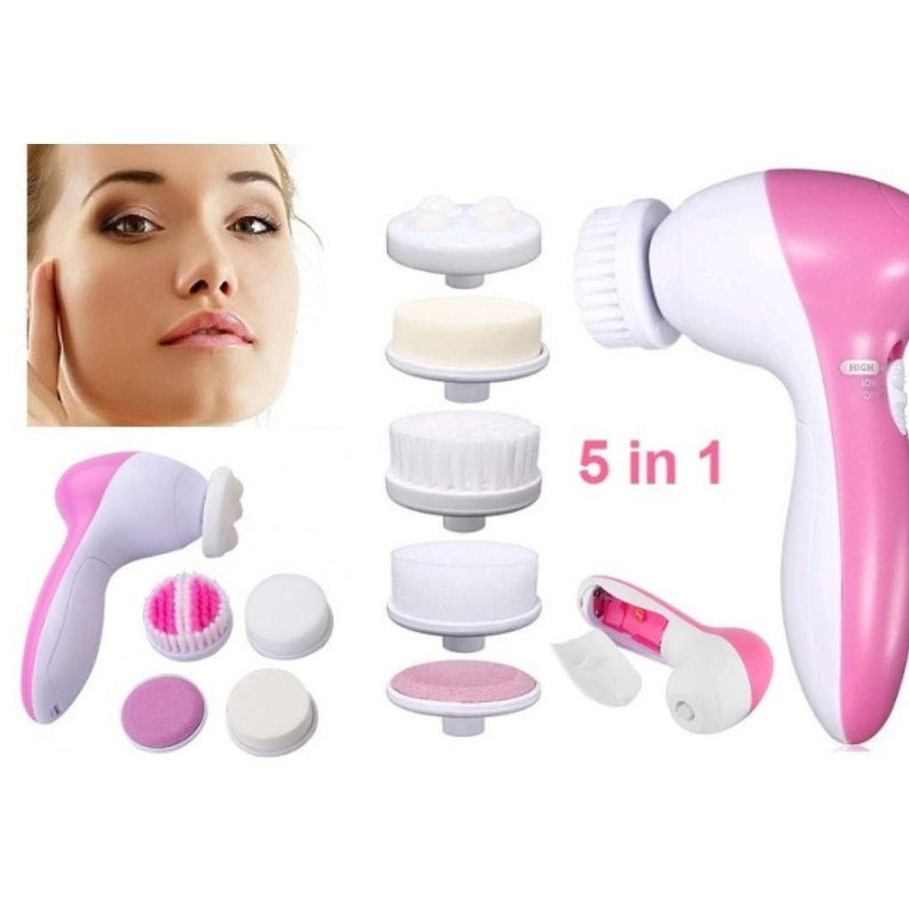 5-in-1 Electric Facial Massager & Exfoliator Face Care Kit