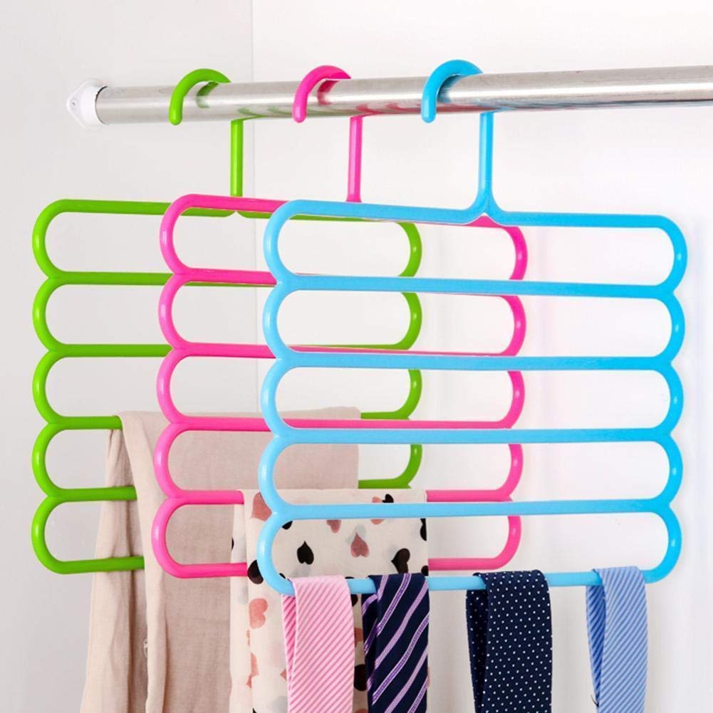 5-Layer Plastic Wardrobe Organizer | Multi-Functional Storage