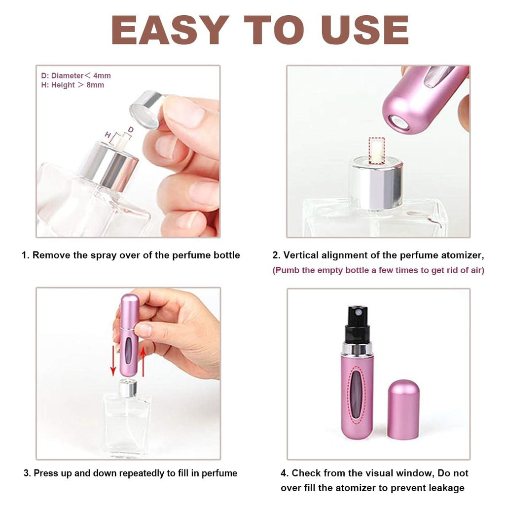 Portable Mini Perfume Atomizer 5ml Refillable Spray