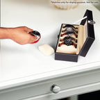 6 Slot Watch Display Box with Glass Travel Organizer