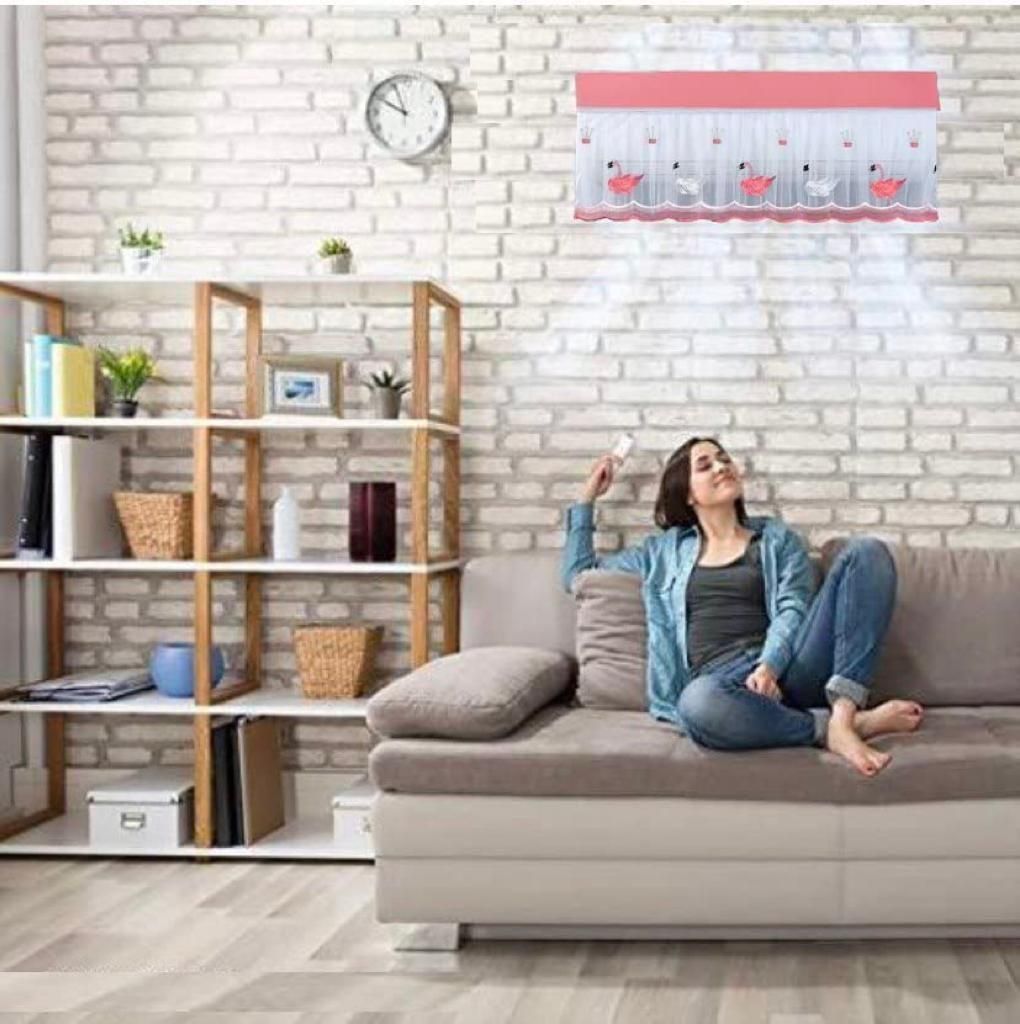 Embroidered Split AC Cover 1-1.5 Ton Dustproof Designer