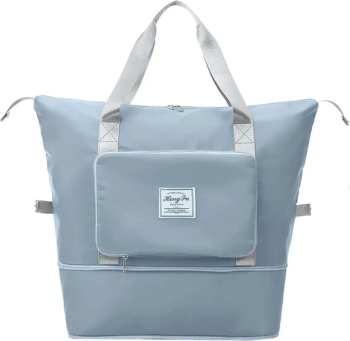 Blue Foldable Travel Duffel Bag | Lightweight Waterproof Tote