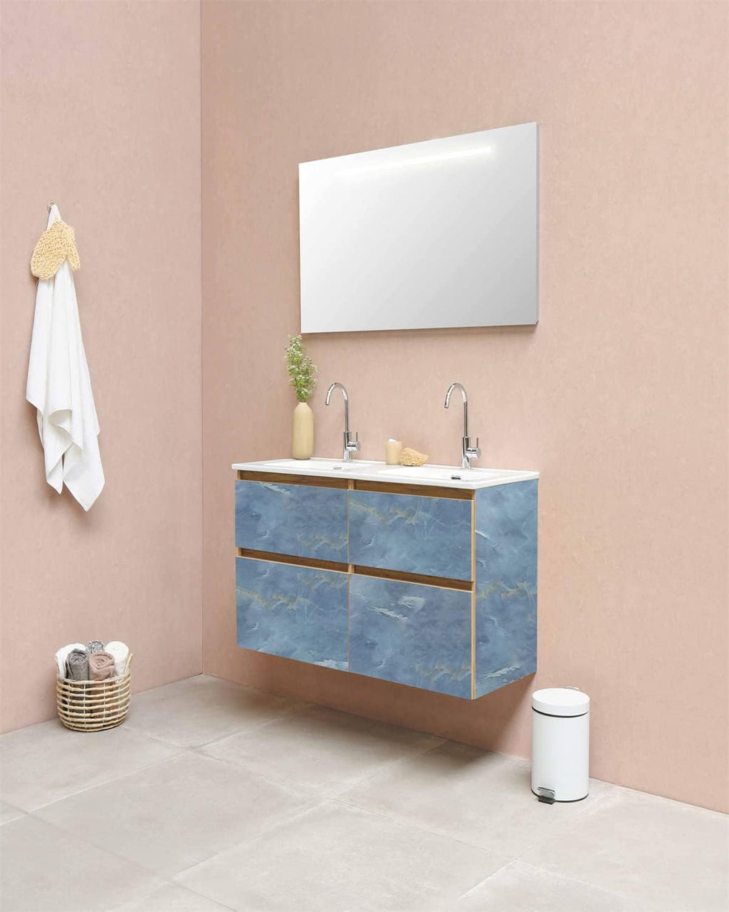 Peel & Stick Marble Wallpaper | Waterproof Green Vinyl Decor