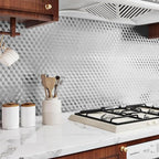 Peel & Stick Silver Wallpaper | Waterproof Vinyl Wall Decor