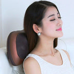 Electric Neck & Back Massager Pillow with Heat – Deep Tissue Relief