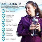 2L Transparent Water Bottle with Straw & Handle | Leakproof