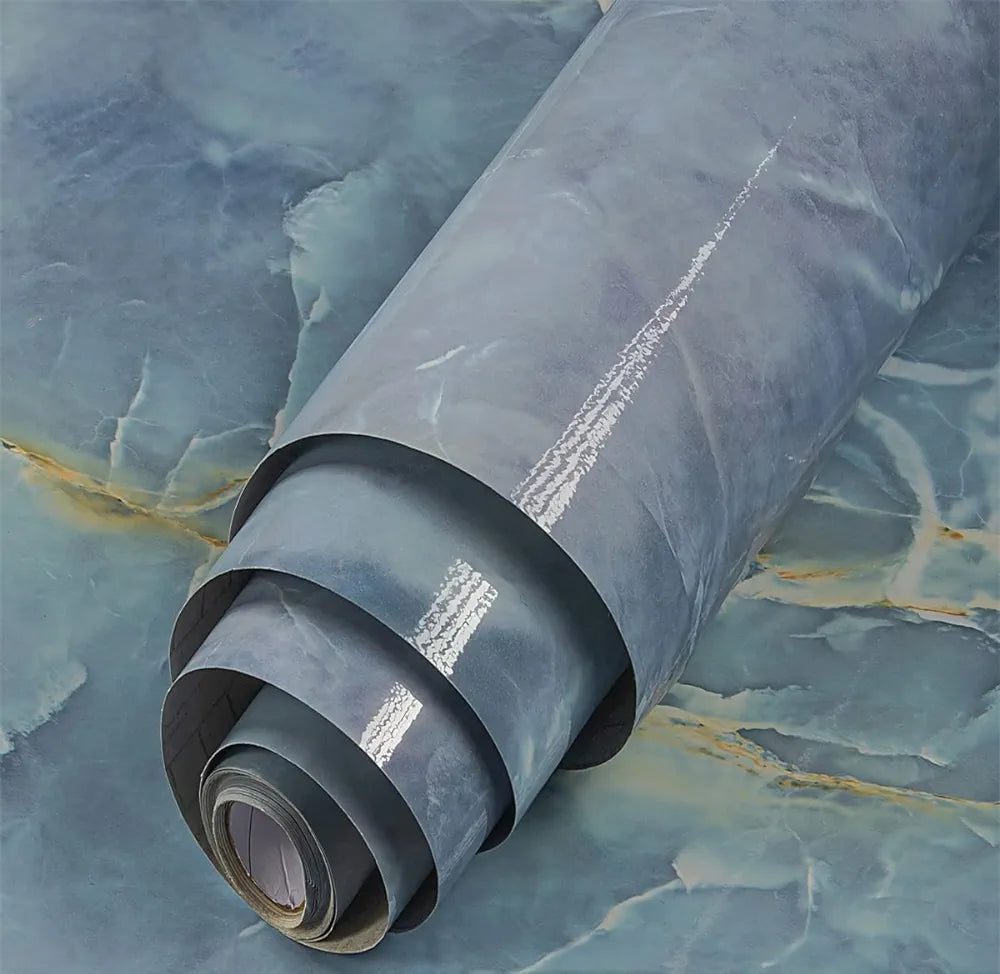 Peel & Stick Marble Wallpaper | Waterproof Green Vinyl Decor