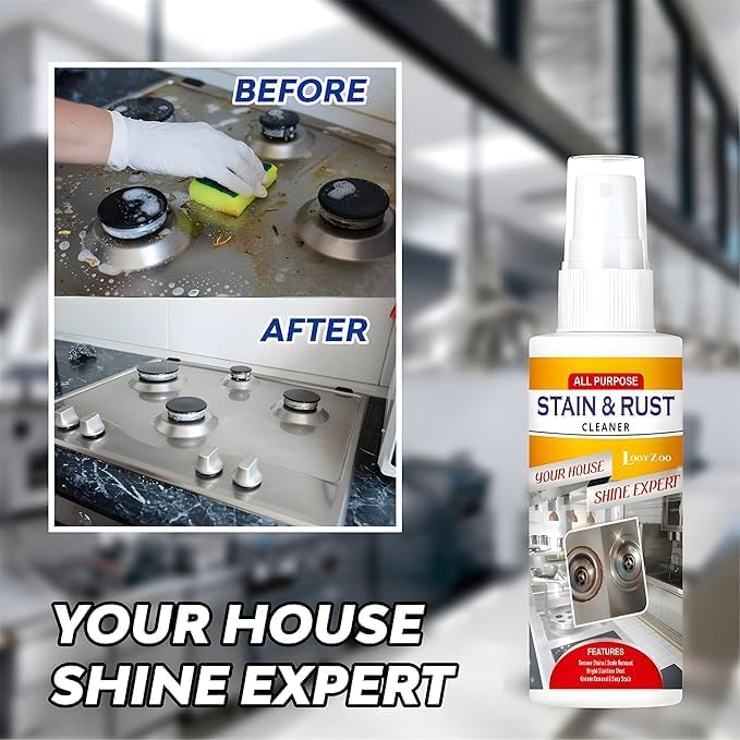 2 in 1 Stain & Rust Remover Spray Powerful Clean