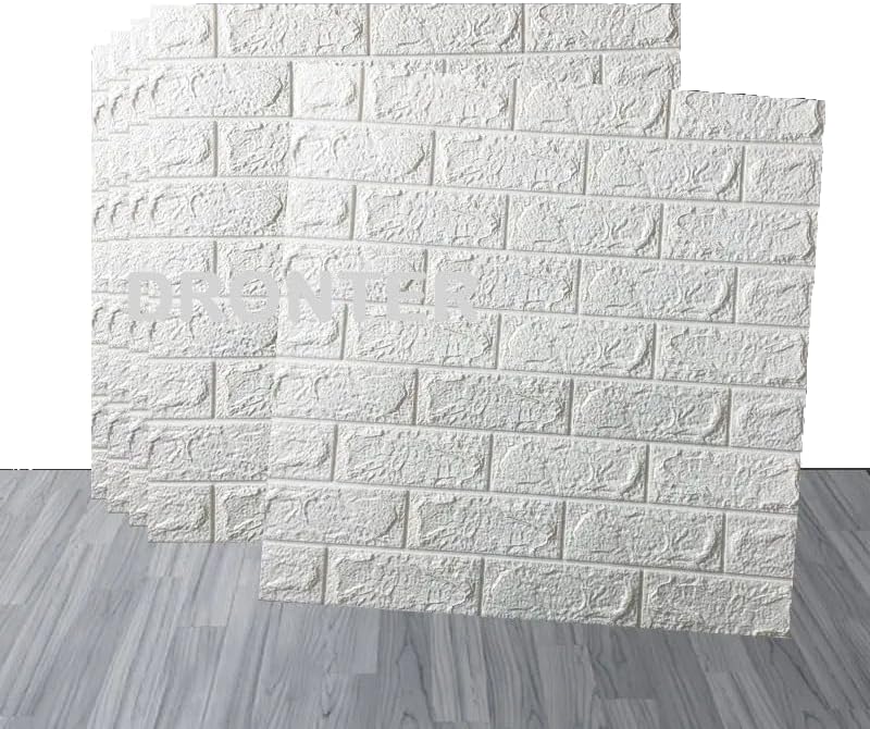 3D Foam Brick Wall Stickers | White Peel & Stick Wallpaper
