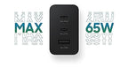 65W Fast Charging Power Adapter Trio for Samsung