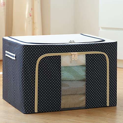 1 pcs 66L Foldable Stackable Cloth Wardrobe Storage Box
