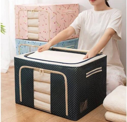 1 pcs 66L Foldable Stackable Cloth Wardrobe Storage Box