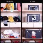 1 pcs 66L Foldable Stackable Cloth Wardrobe Storage Box