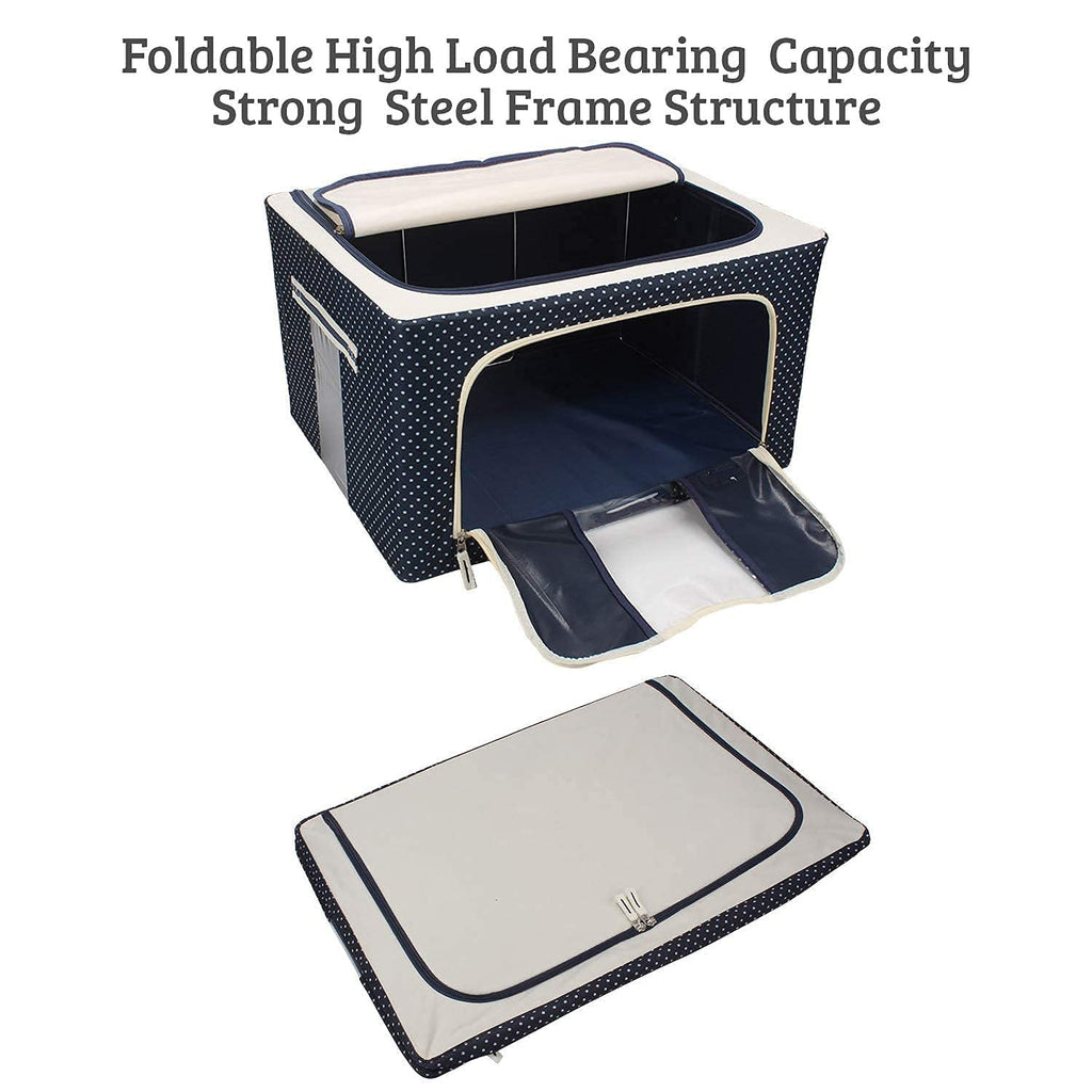 1 pcs 66L Foldable Stackable Cloth Wardrobe Storage Box