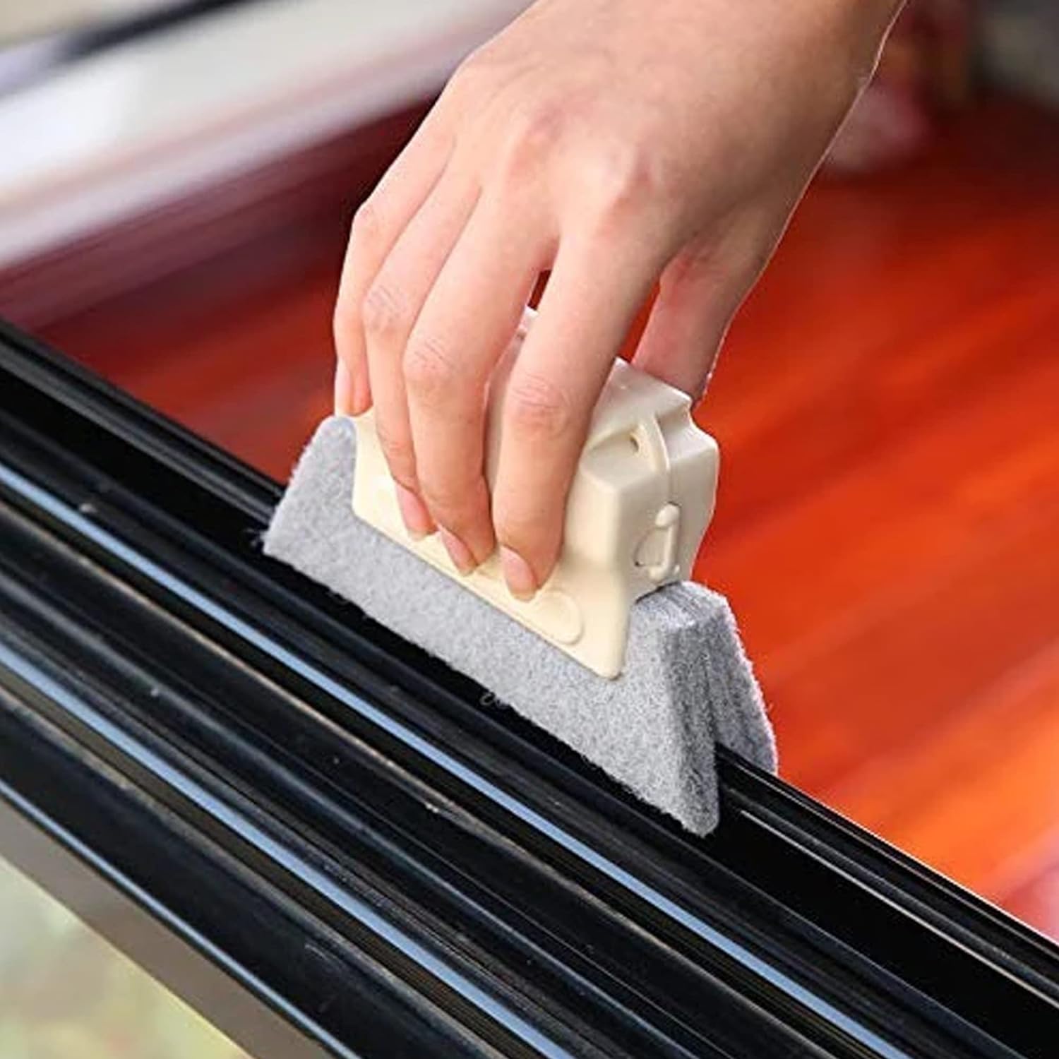 Window Slot & Track Cleaner Brush | Dust-Free Tight Spaces