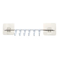 6-Hook Stainless Steel Hanger | Multi-Purpose with Magic Sticker