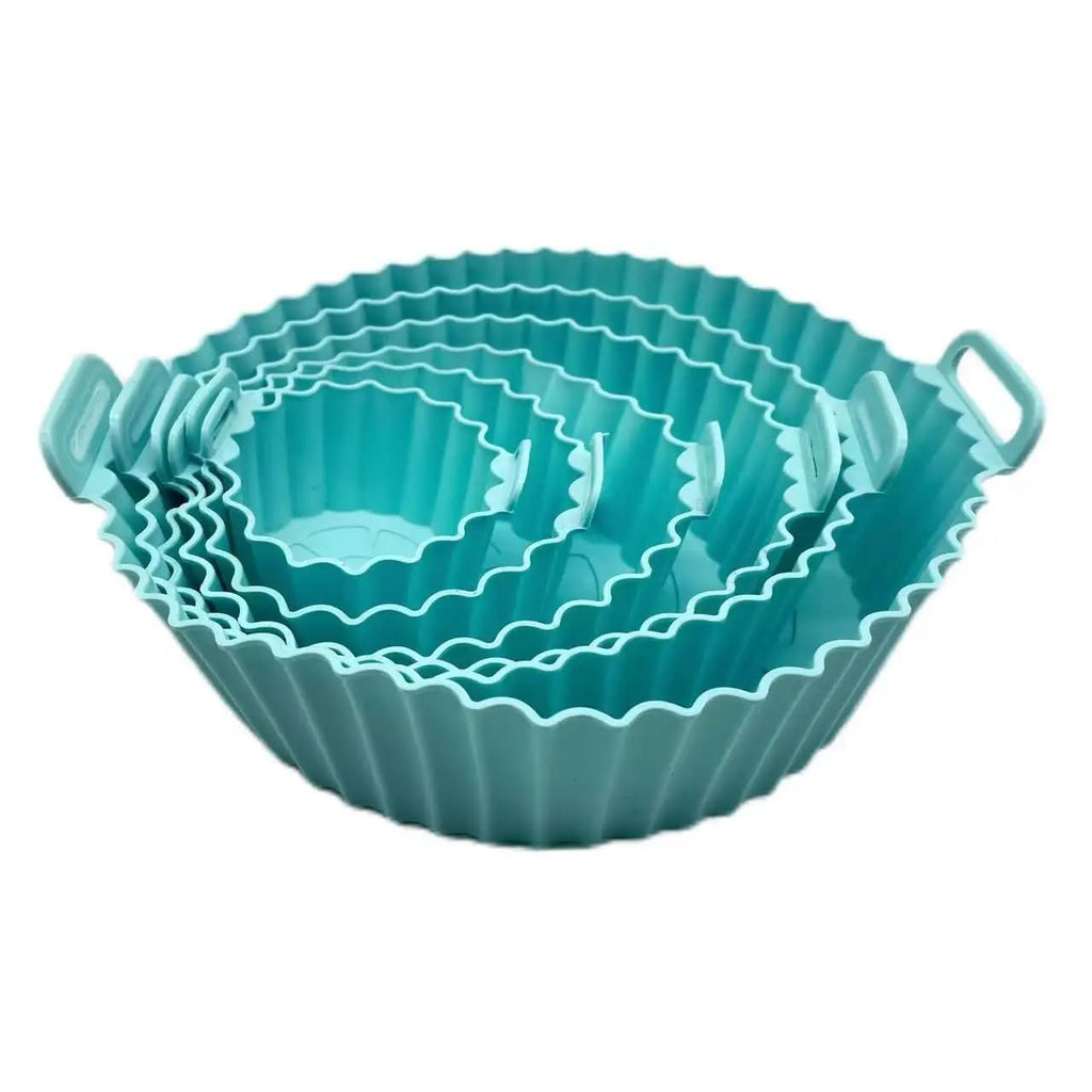 6 Pcs Reusable Silicone Air Fryer Liners Non Stick