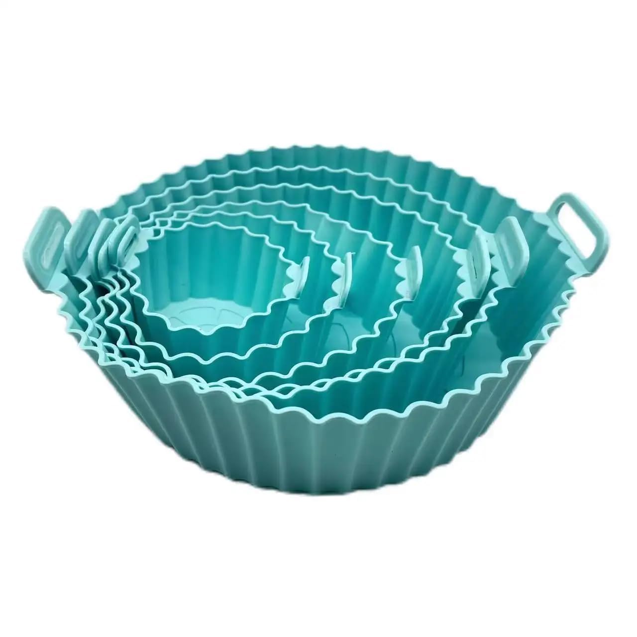 6 Pcs Reusable Silicone Air Fryer Liners Non Stick