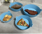 6 Pcs Reusable Silicone Air Fryer Liners Non Stick