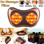 Electric Neck & Back Massager Pillow with Heat – Deep Tissue Relief