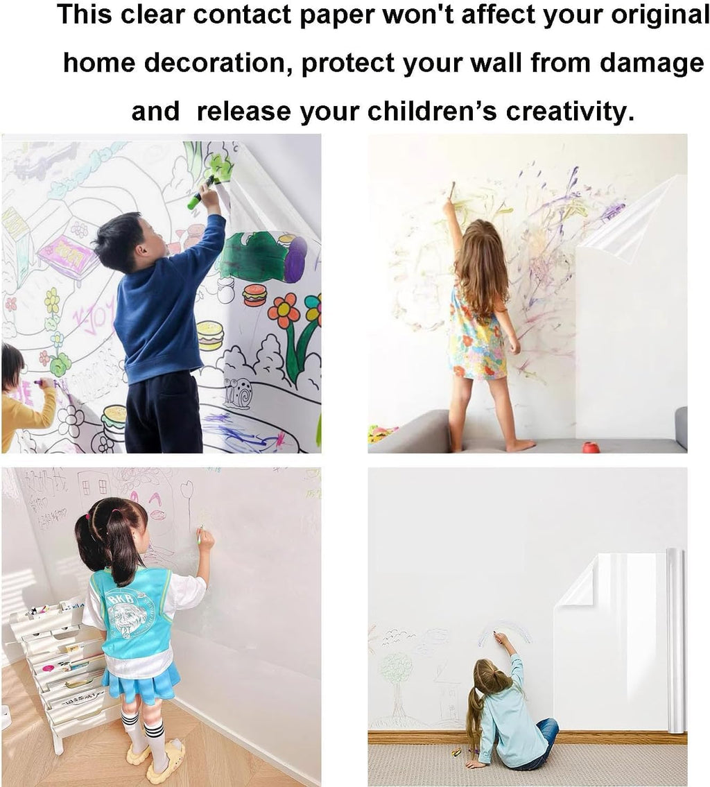 Transparent Waterproof Wallpaper Sticker | 200x60cm Wall Decor