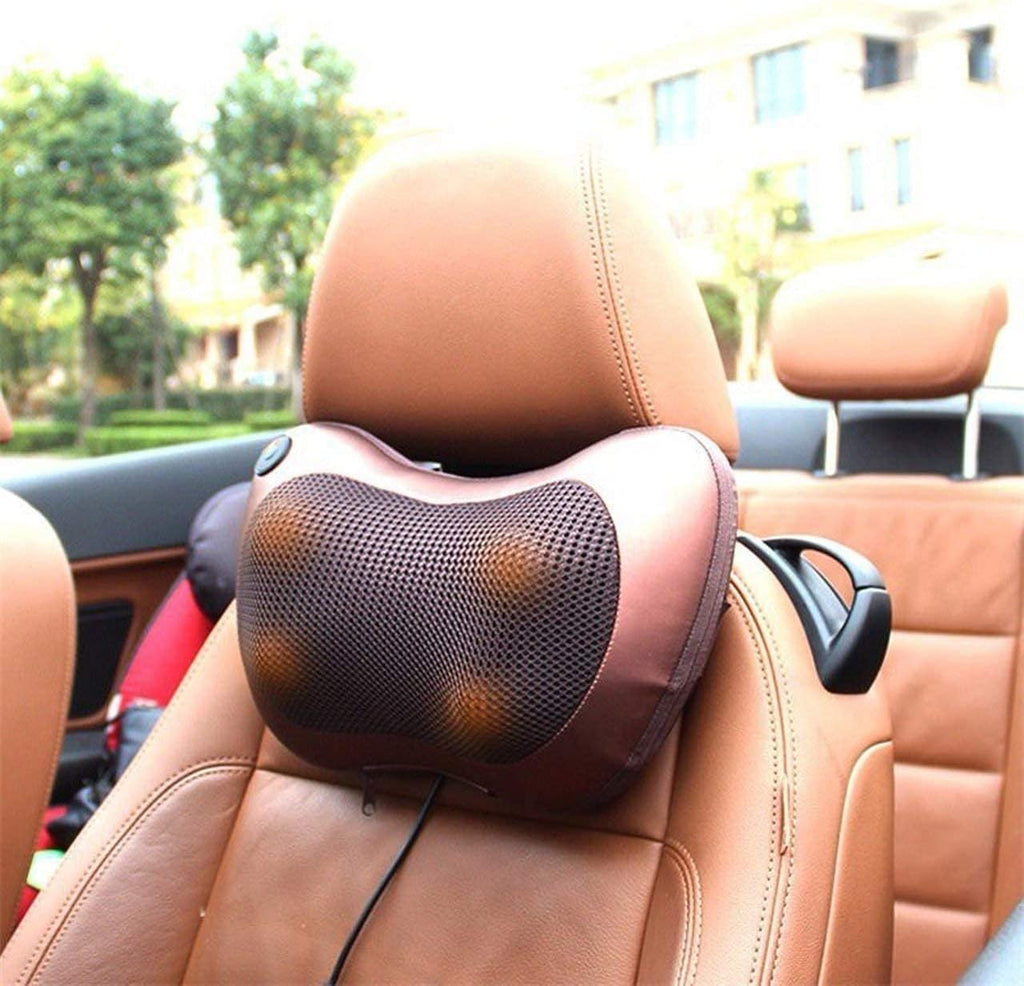 Electric Neck & Back Massager Pillow with Heat – Deep Tissue Relief