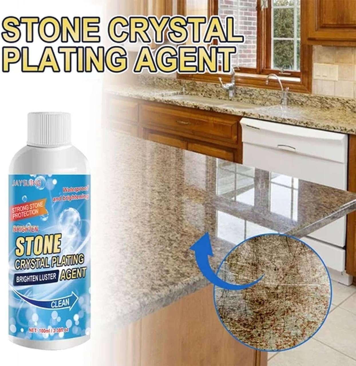 Nano Stone Stain Remover Marble Crystal Cleaner