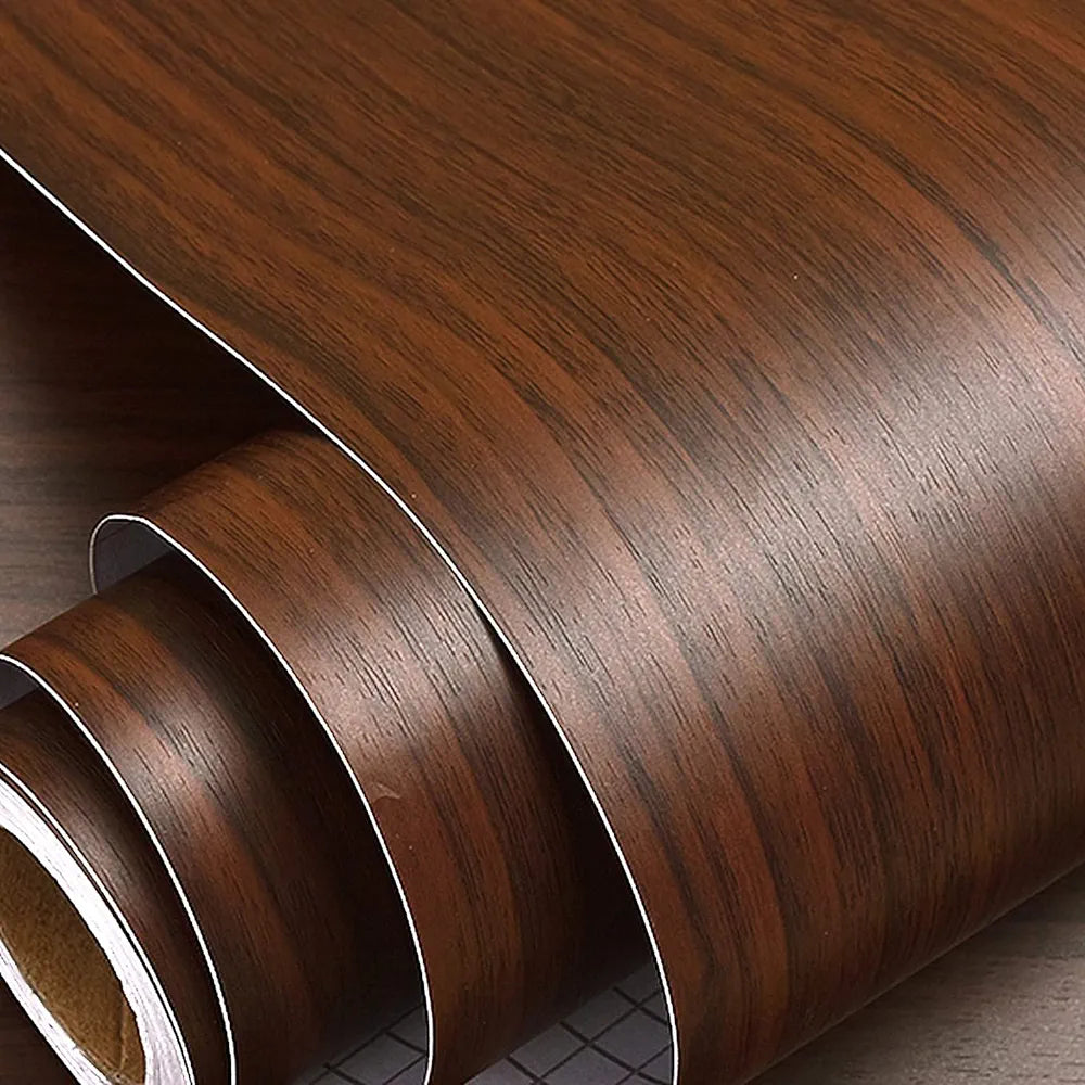 Peel & Stick Dark Wood Wallpaper | Waterproof Vinyl Wall Decor